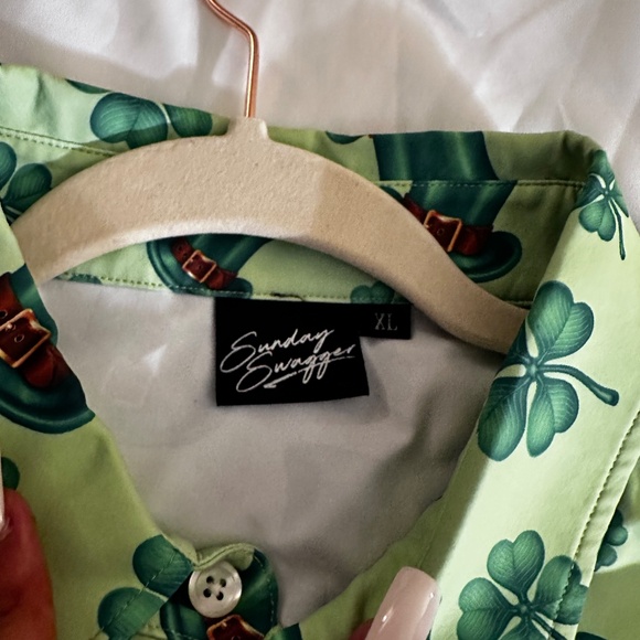 Sunday Swagger St Patrick’s day collar shirt - Picture 2 of 6